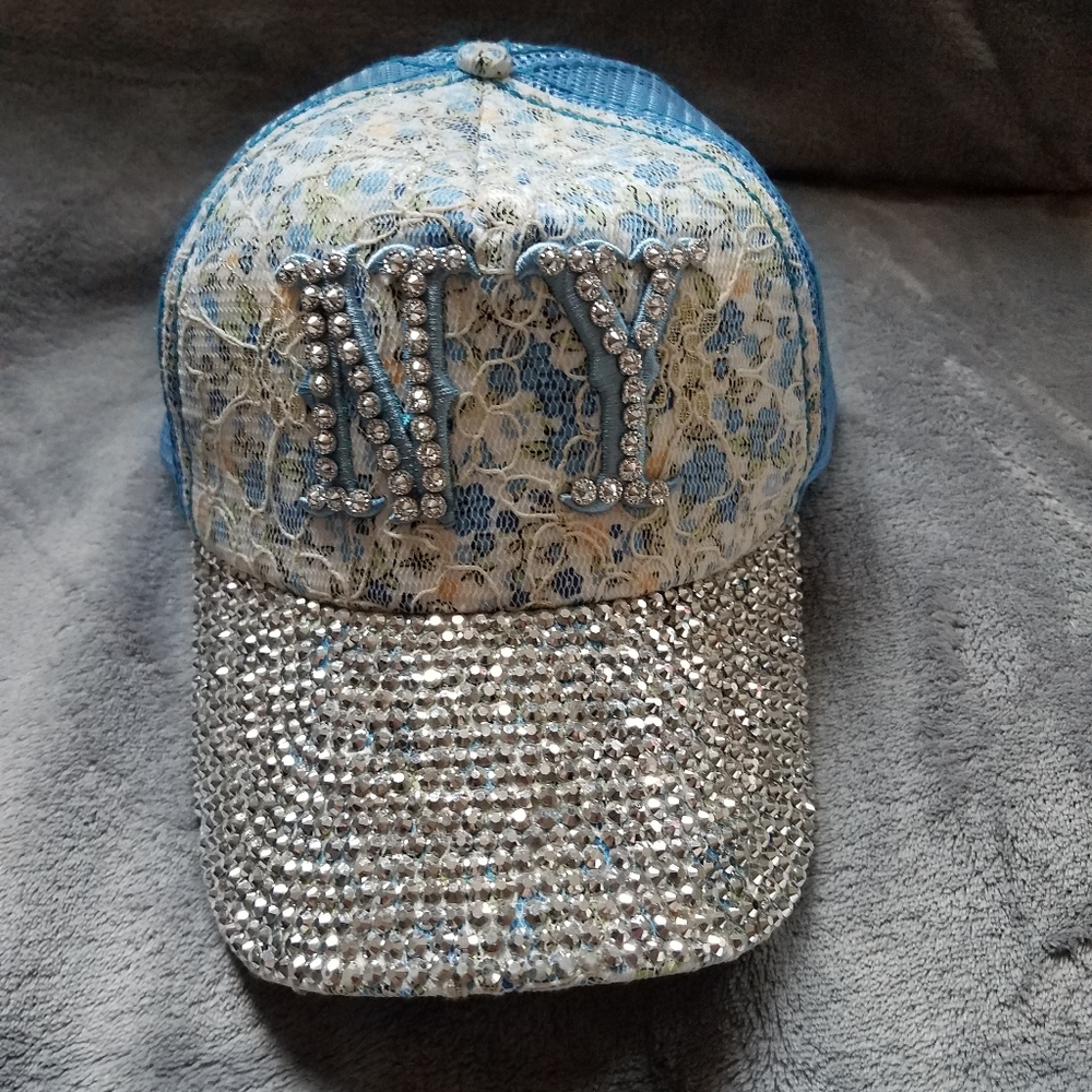 NY Rhinestone & Vintage Trucker Hat